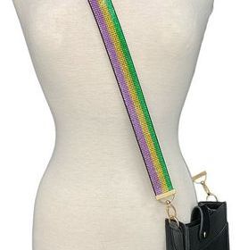Mardi Gras Rhinestone Purse Strap