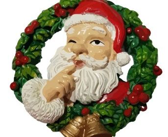 Santa Wreath Bead
