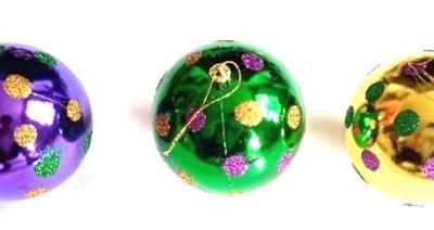 Polka Dot Ornaments. Box of 3