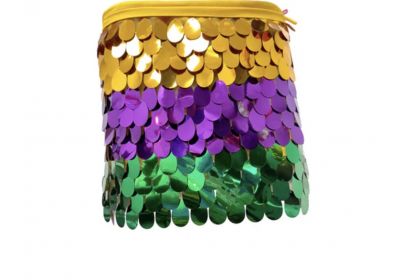 Mardi Gras Sequi Wrap Skirt-One Size