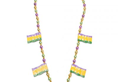 Mardi Gras Flags Bead
