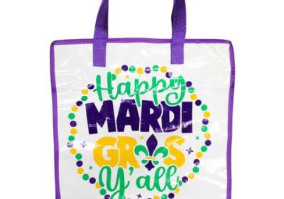 Happy Mardi Gras Woven Zipper Bag 14