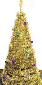 4' Gold Mardi Gras Tree