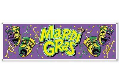 Mardi Gras Sign Banner
